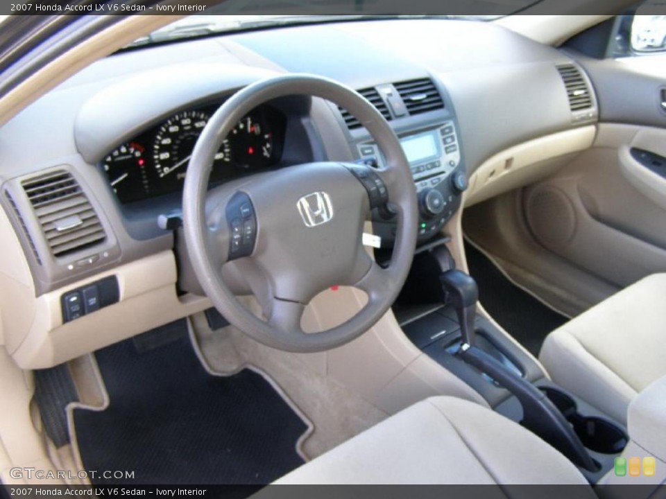 Ivory Interior Prime Interior for the 2007 Honda Accord LX V6 Sedan #41291381