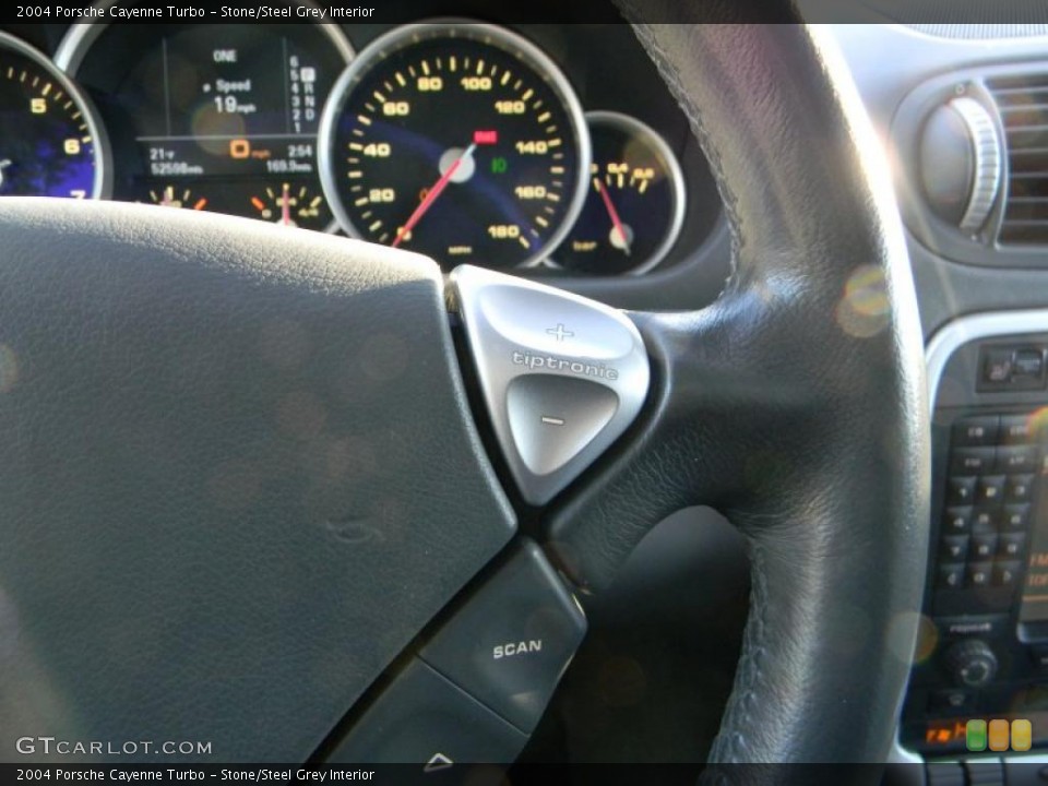 Stone/Steel Grey Interior Controls for the 2004 Porsche Cayenne Turbo #41292798