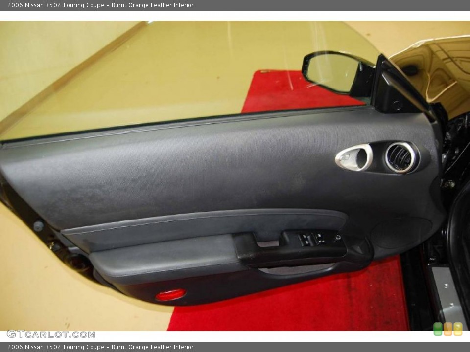Burnt Orange Leather Interior Door Panel for the 2006 Nissan 350Z Touring Coupe #41296338