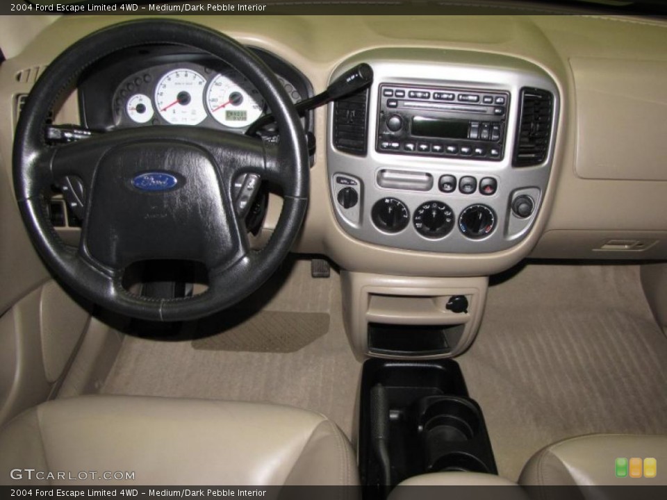Medium/Dark Pebble Interior Dashboard for the 2004 Ford Escape Limited 4WD #41297911