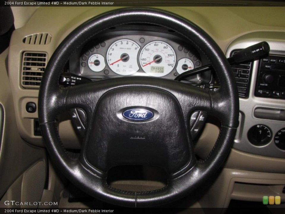 Medium/Dark Pebble Interior Steering Wheel for the 2004 Ford Escape Limited 4WD #41297919