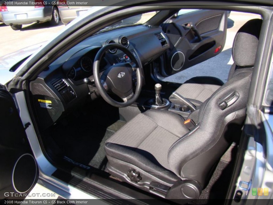 GS Black Cloth Interior Photo for the 2008 Hyundai Tiburon GS #41299035