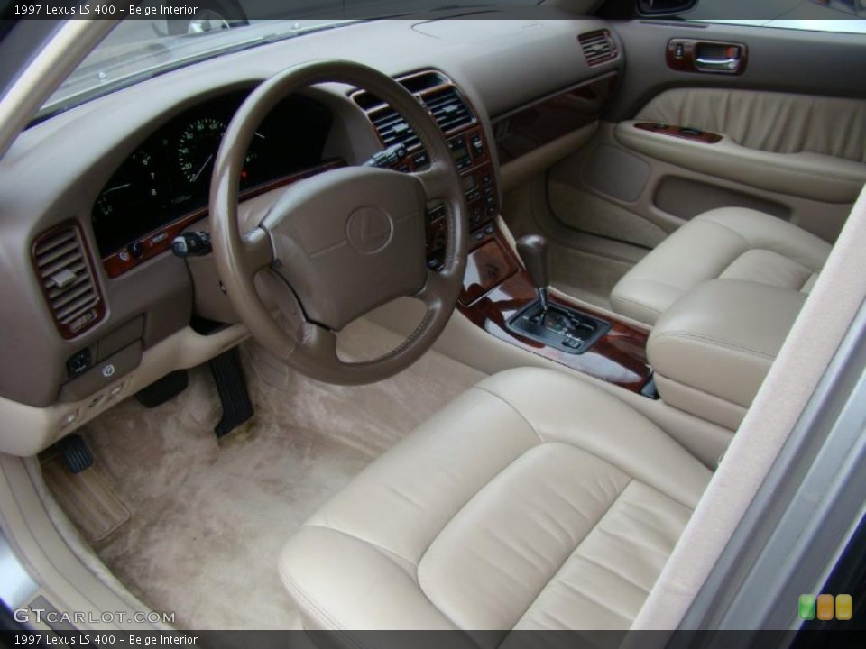 Beige Interior Prime Interior for the 1997 Lexus LS 400 #41302116