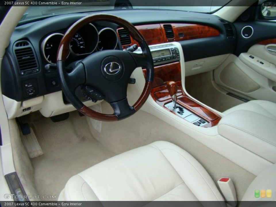 Ecru Interior Prime Interior for the 2007 Lexus SC 430 Convertible #41302672