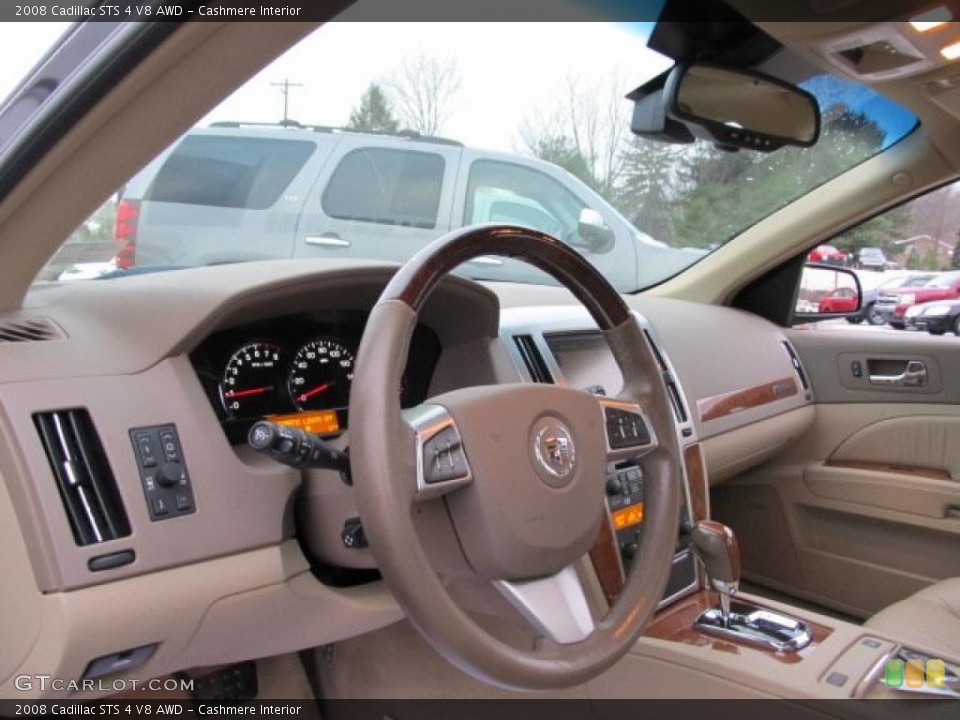 Cashmere Interior Steering Wheel for the 2008 Cadillac STS 4 V8 AWD #41304168