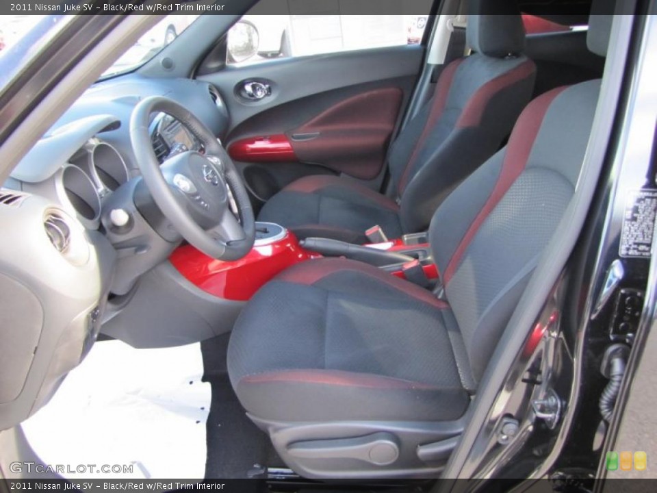 Black/Red w/Red Trim Interior Photo for the 2011 Nissan Juke SV #41305091