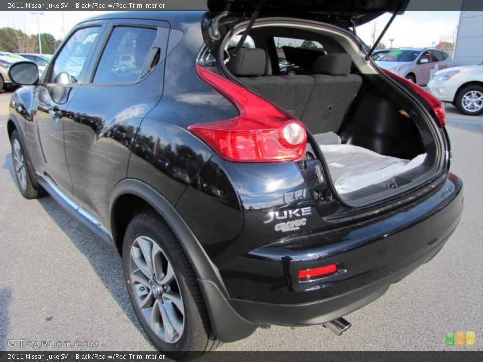 Black/Red w/Red Trim Interior Trunk for the 2011 Nissan Juke SV #41305121