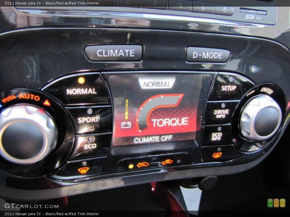 Black/Red w/Red Trim Interior Controls for the 2011 Nissan Juke SV #41305240