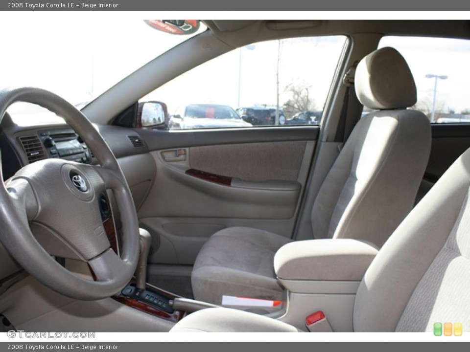 Beige Interior Photo for the 2008 Toyota Corolla LE #41310355