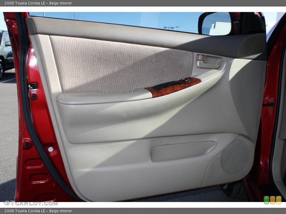 Beige Interior Door Panel for the 2008 Toyota Corolla LE #41310435
