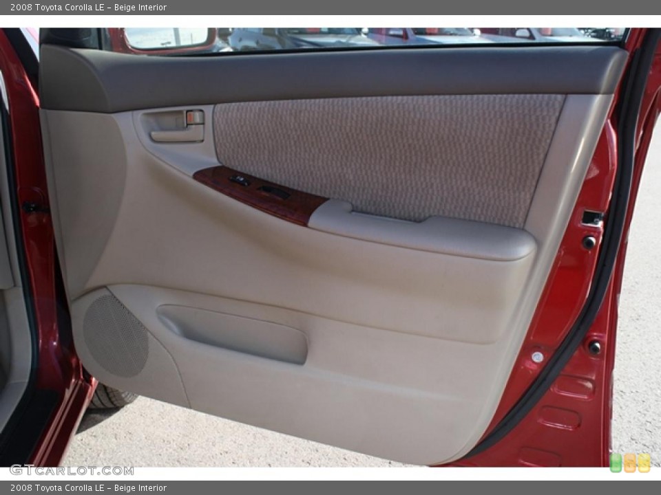 Beige Interior Door Panel for the 2008 Toyota Corolla LE #41310455
