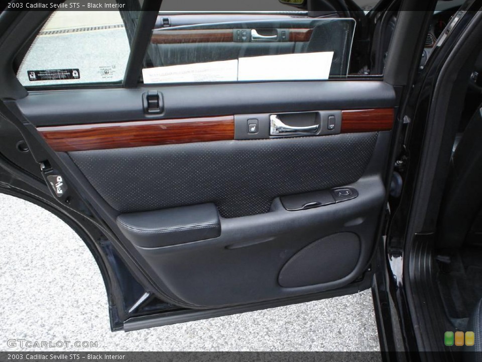Black Interior Door Panel for the 2003 Cadillac Seville STS #41317039