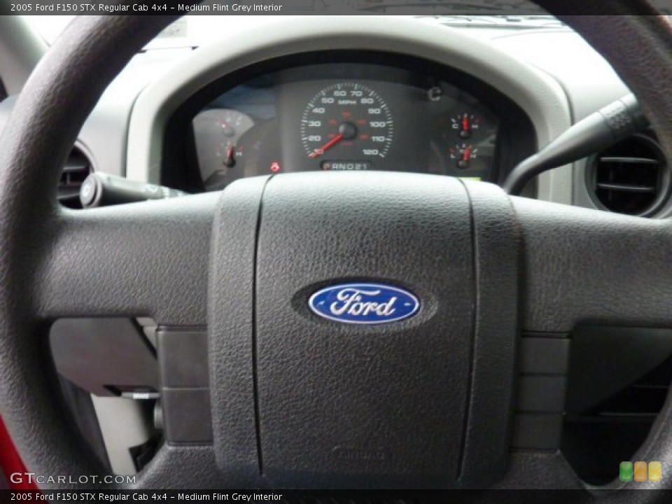 Medium Flint Grey Interior Steering Wheel for the 2005 Ford F150 STX Regular Cab 4x4 #41319406