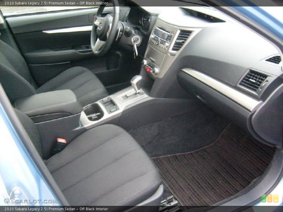 Off Black Interior Photo for the 2010 Subaru Legacy 2.5i Premium Sedan #41319978