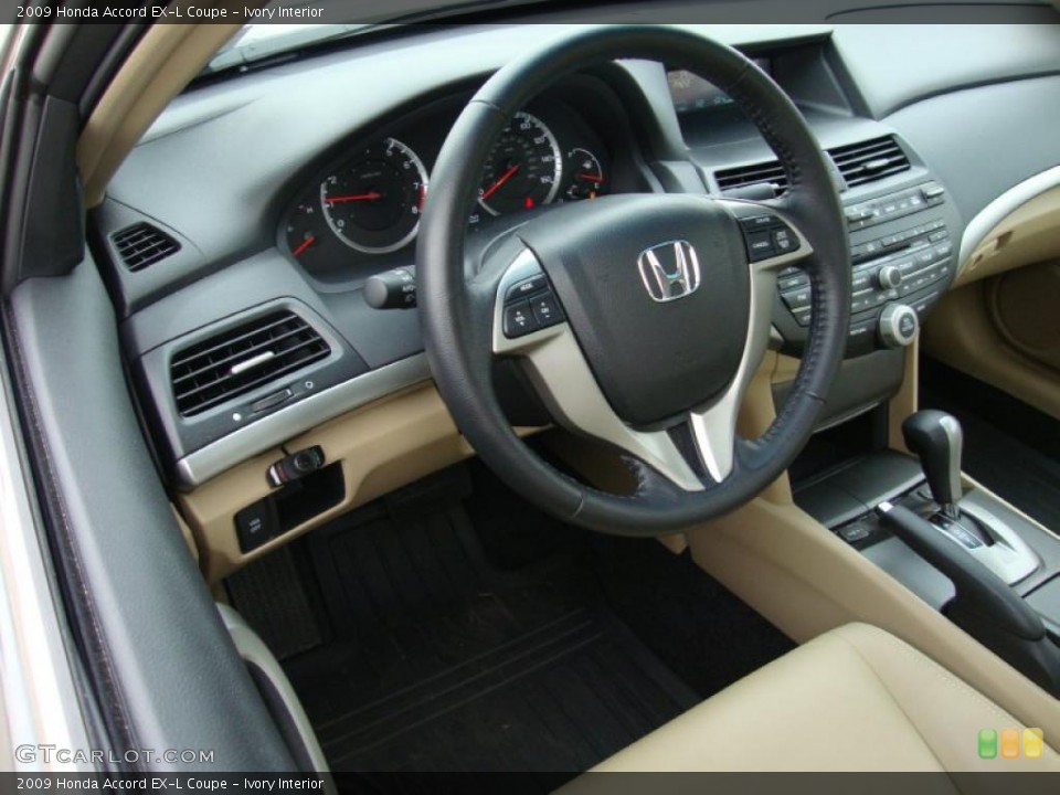 Ivory Interior Dashboard for the 2009 Honda Accord EX-L Coupe #41321086