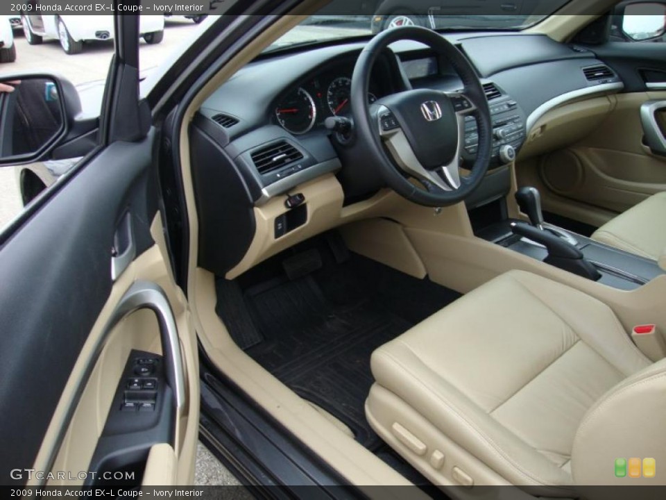 Ivory Interior Photo for the 2009 Honda Accord EX-L Coupe #41321102