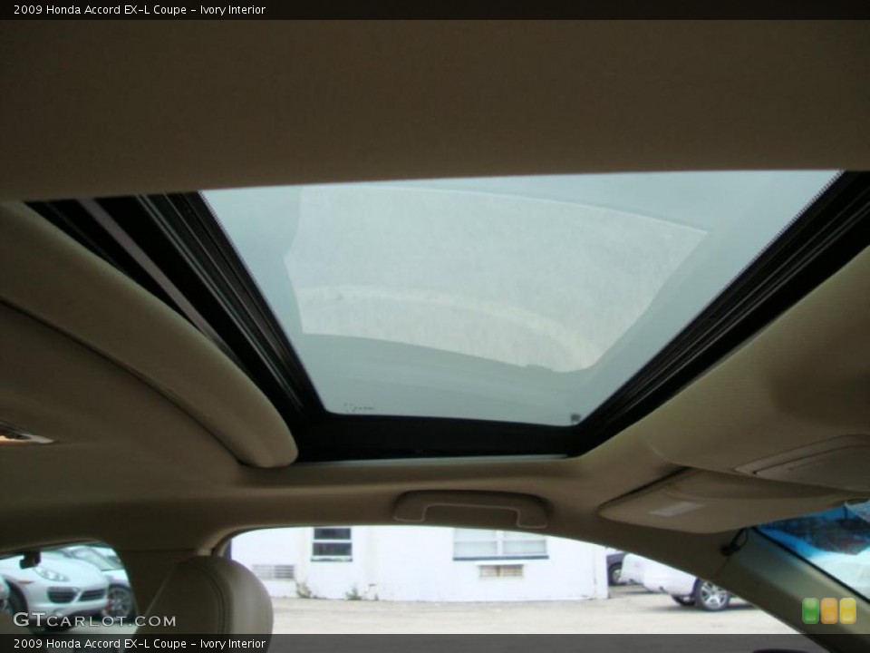 Ivory Interior Sunroof for the 2009 Honda Accord EX-L Coupe #41321278