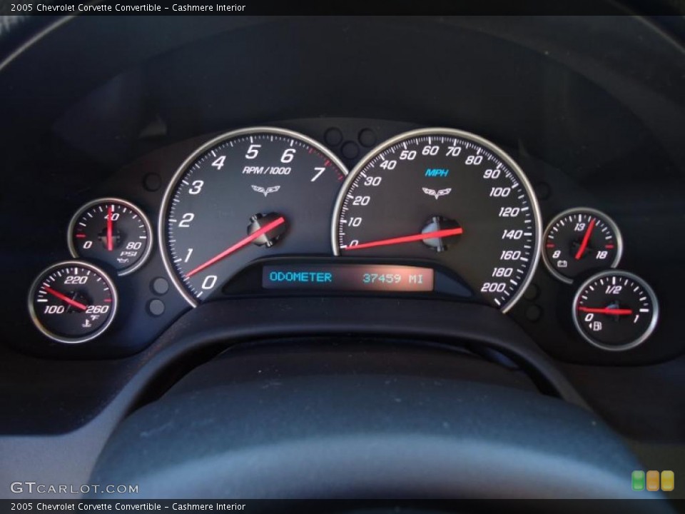 Cashmere Interior Gauges for the 2005 Chevrolet Corvette Convertible #41321438