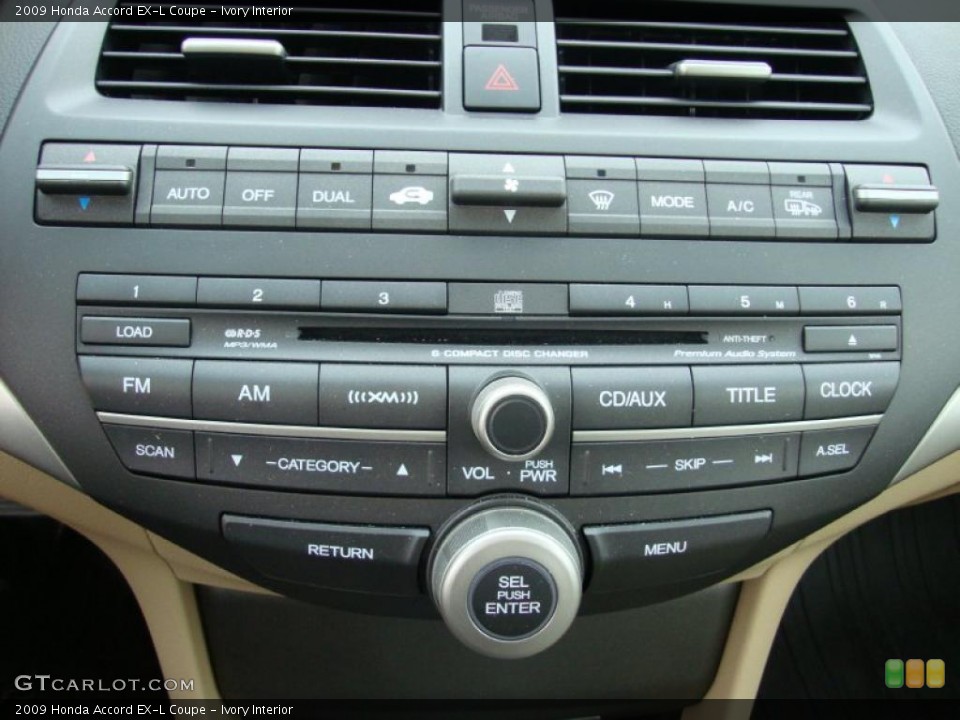 Ivory Interior Controls for the 2009 Honda Accord EX-L Coupe #41321526