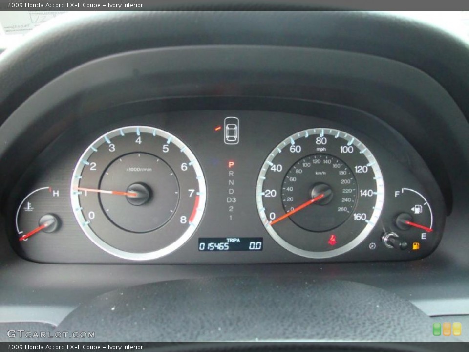 Ivory Interior Gauges for the 2009 Honda Accord EX-L Coupe #41321590