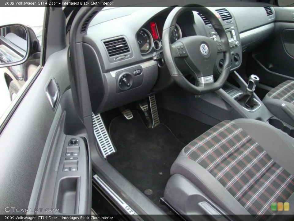 Interlagos Black Cloth Interior Prime Interior for the 2009 Volkswagen GTI 4 Door #41321898