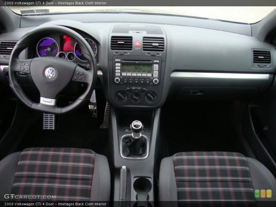 Interlagos Black Cloth Interior Dashboard for the 2009 Volkswagen GTI 4 Door #41322114