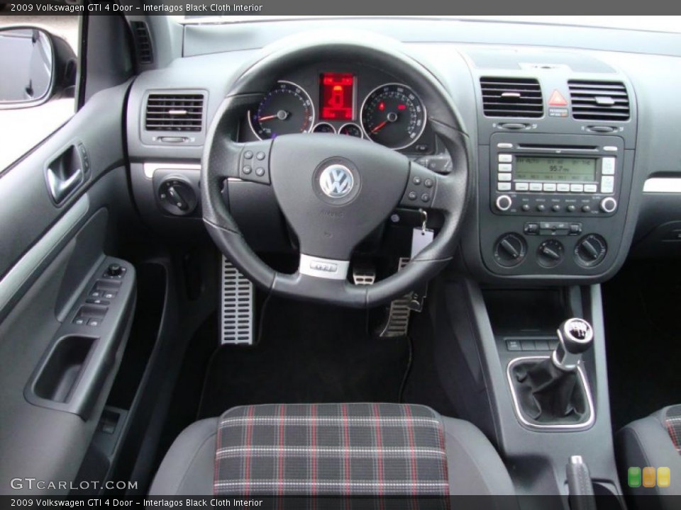 Interlagos Black Cloth Interior Steering Wheel for the 2009 Volkswagen GTI 4 Door #41322126