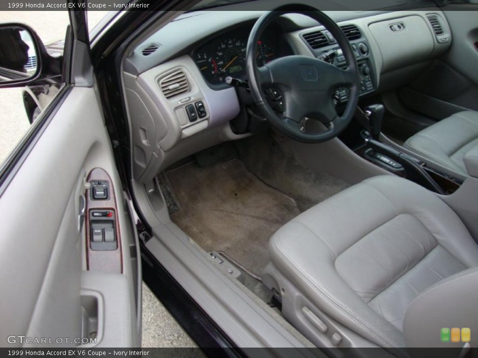 Ivory Interior Prime Interior for the 1999 Honda Accord EX V6 Coupe #41323530