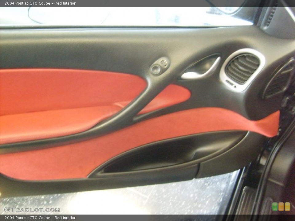 Red Interior Door Panel for the 2004 Pontiac GTO Coupe #41325414