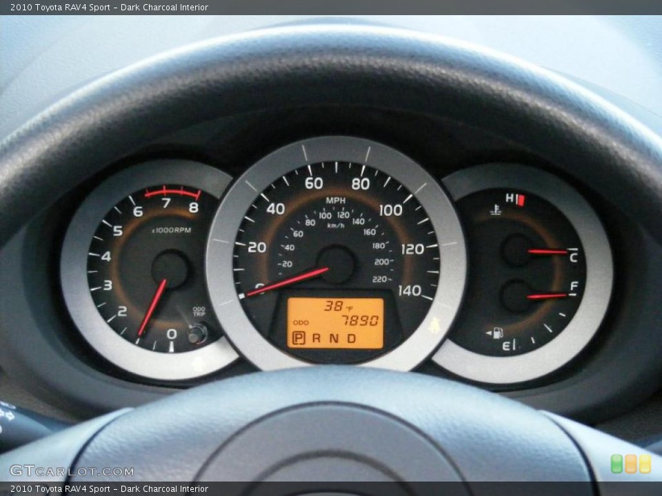 Dark Charcoal Interior Gauges for the 2010 Toyota RAV4 Sport #41326270