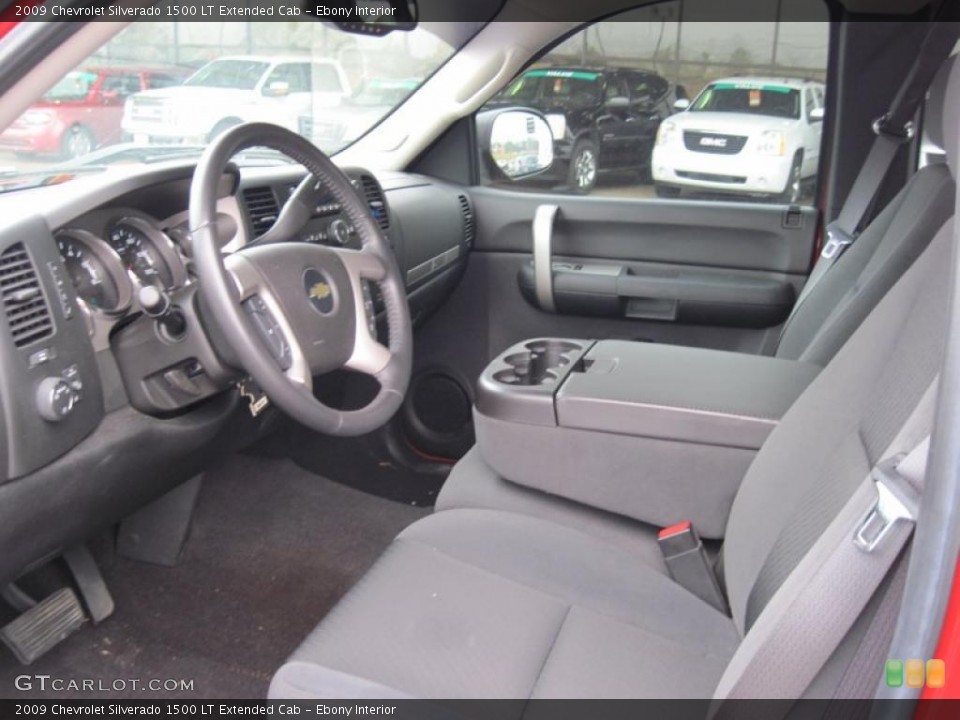 Ebony Interior Photo for the 2009 Chevrolet Silverado 1500 LT Extended Cab #41326470