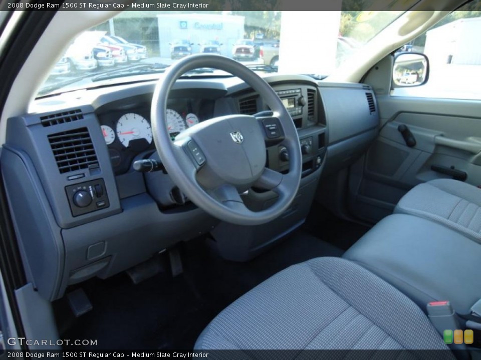 Medium Slate Gray Interior Prime Interior for the 2008 Dodge Ram 1500 ST Regular Cab #41326706