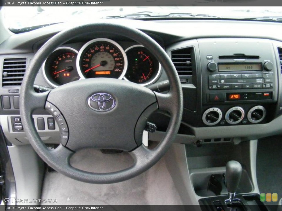 Graphite Gray Interior Dashboard for the 2009 Toyota Tacoma Access Cab #41328030