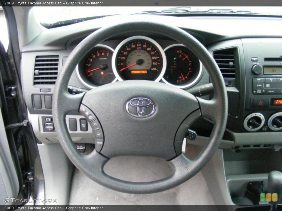 Graphite Gray Interior Steering Wheel for the 2009 Toyota Tacoma Access Cab #41328046