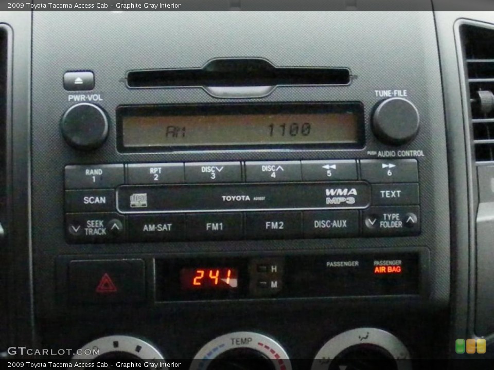 Graphite Gray Interior Controls for the 2009 Toyota Tacoma Access Cab #41328106