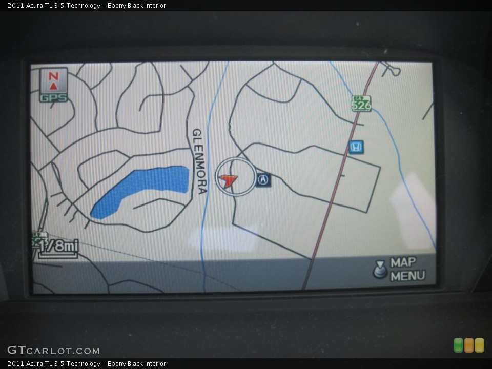 Ebony Black Interior Navigation for the 2011 Acura TL 3.5 Technology #41330395