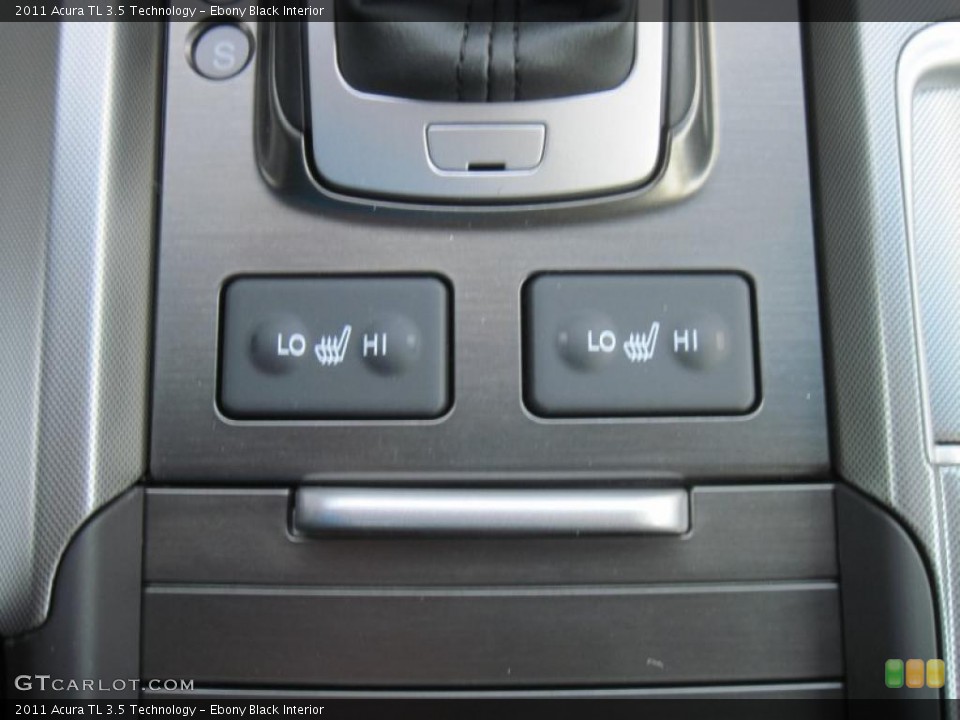 Ebony Black Interior Controls for the 2011 Acura TL 3.5 Technology #41330415