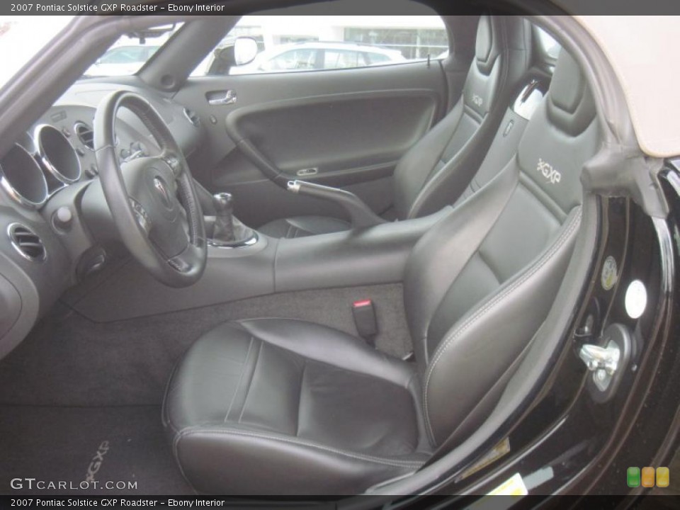 Ebony Interior Photo for the 2007 Pontiac Solstice GXP Roadster #41330999