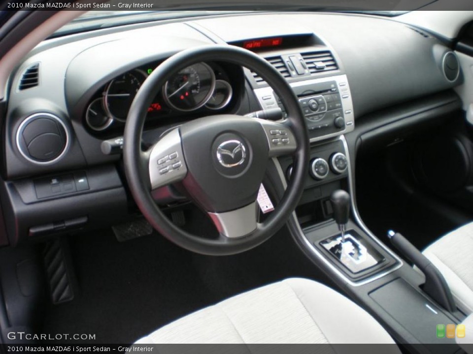 Gray Interior Prime Interior for the 2010 Mazda MAZDA6 i Sport Sedan #41335667