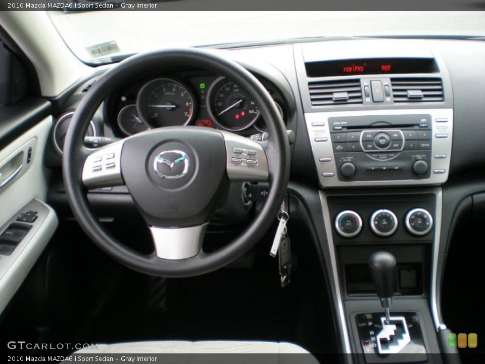 Gray Interior Dashboard for the 2010 Mazda MAZDA6 i Sport Sedan #41335807