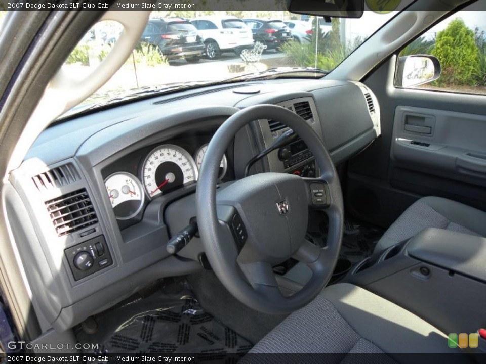 Medium Slate Gray Interior Prime Interior for the 2007 Dodge Dakota SLT Club Cab #41338611