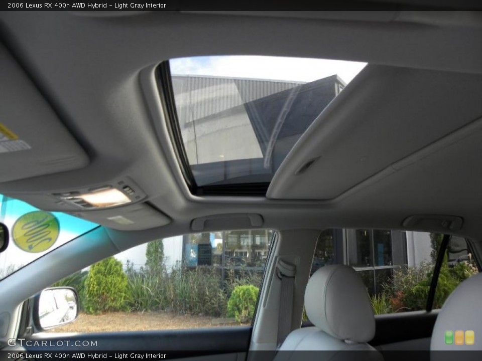 Light Gray Interior Sunroof for the 2006 Lexus RX 400h AWD Hybrid #41339848