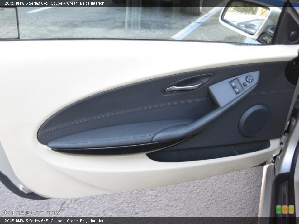 Cream Beige Interior Door Panel for the 2005 BMW 6 Series 645i Coupe #41344159