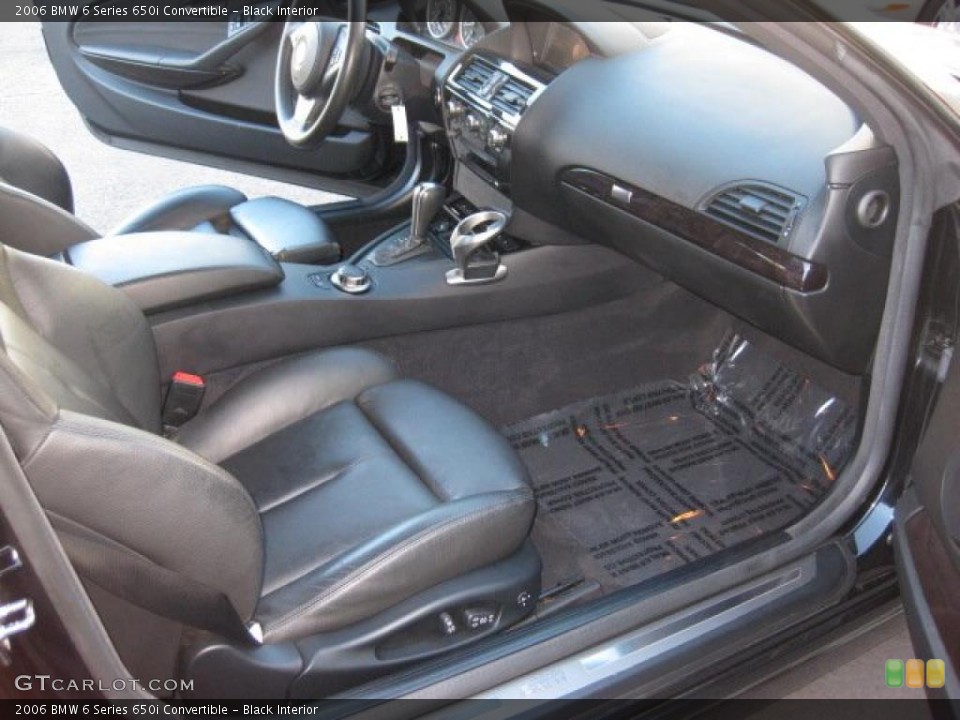 Black Interior Photo for the 2006 BMW 6 Series 650i Convertible #41344379
