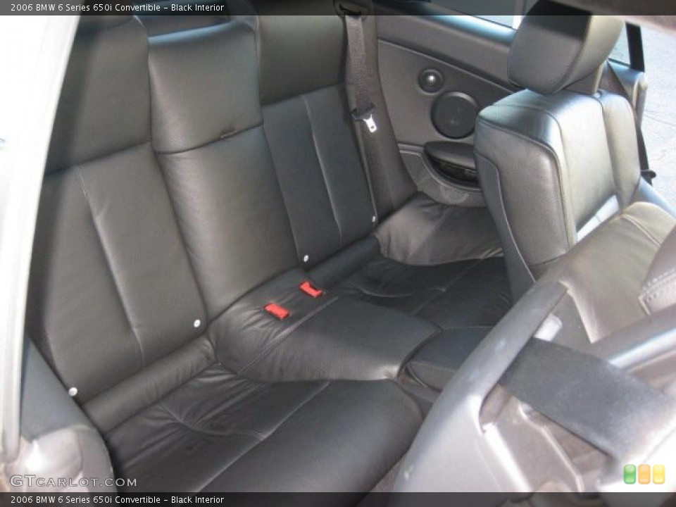 Black Interior Photo for the 2006 BMW 6 Series 650i Convertible #41344395