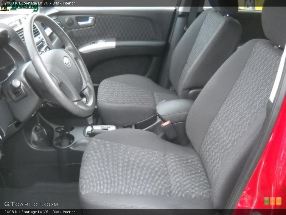Black Interior Photo for the 2008 Kia Sportage LX V6 #41349159
