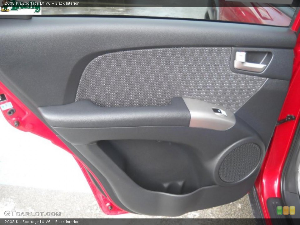 Black Interior Door Panel for the 2008 Kia Sportage LX V6 #41349199