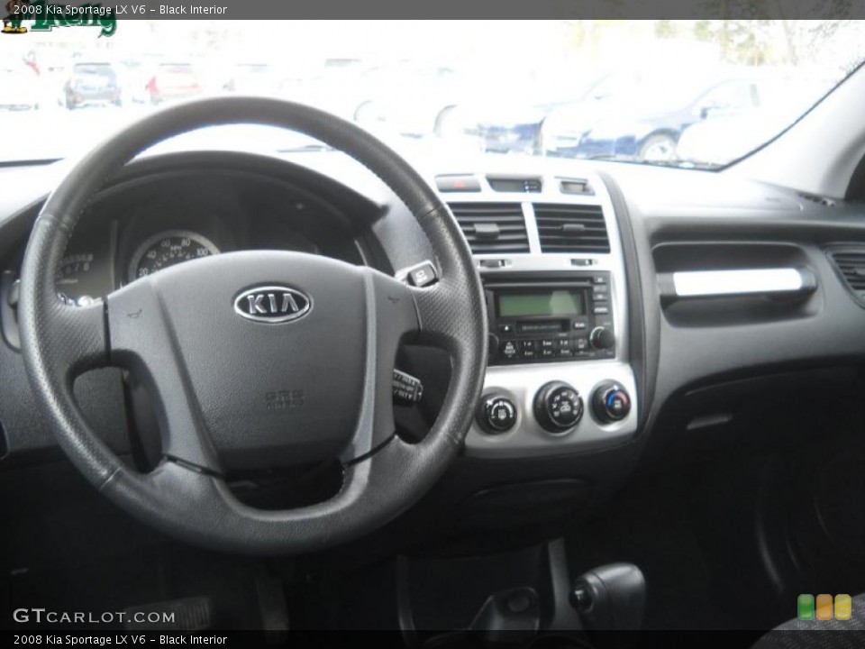 Black Interior Dashboard for the 2008 Kia Sportage LX V6 #41349215
