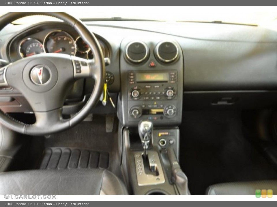 Ebony Black Interior Dashboard for the 2008 Pontiac G6 GXP Sedan #41350263