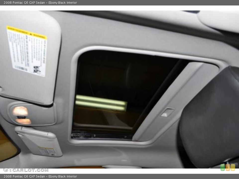 Ebony Black Interior Sunroof for the 2008 Pontiac G6 GXP Sedan #41350303